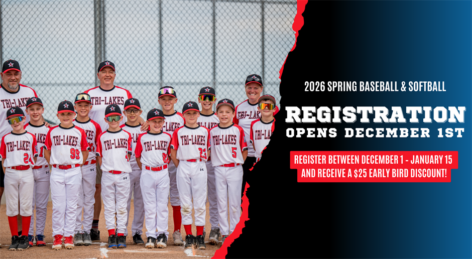 Join the Tri-Lakes Little League Family!